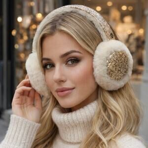 UGG Sherpa Gold Glitter Ear Muffs